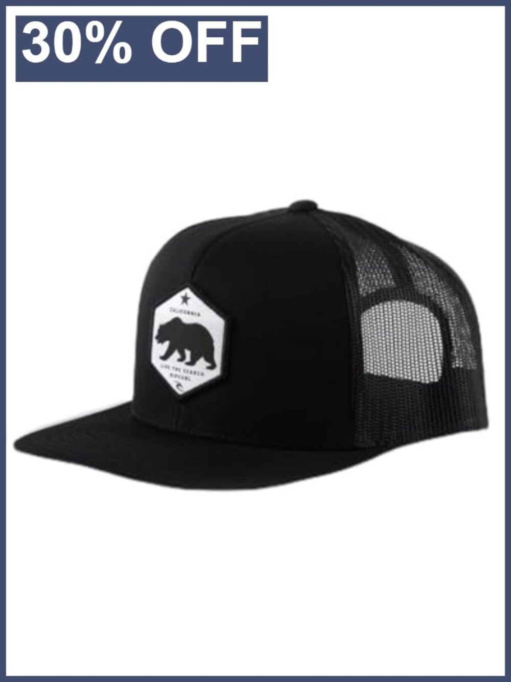 Men's California HWY Trucker Hat Baseball Cap Adjustable Woven Patch